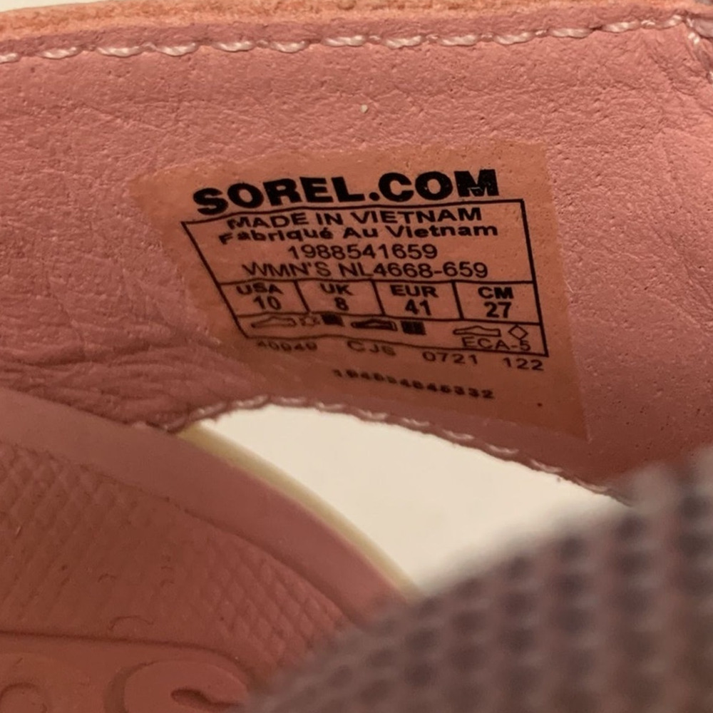 SOREL Women's SIZE 10 Explorer Blitz Multi Strap Sandal, Eraser Pink - Picture 6 of 6
